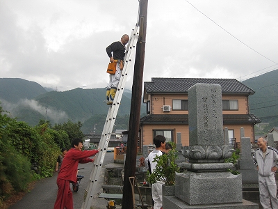 お祭り前の日曜日は・・・