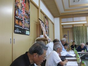 秋祭り神社さんで会議