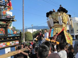 西条祭り：みこし試運転