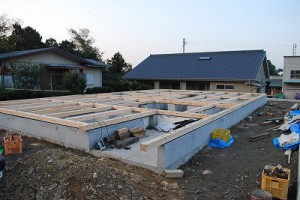 新築：建前上棟