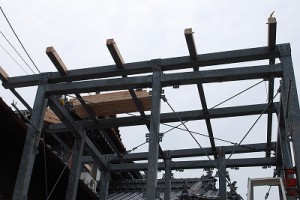 鉄骨建屋の造作