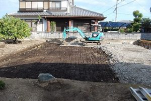 新築住宅の敷地造成