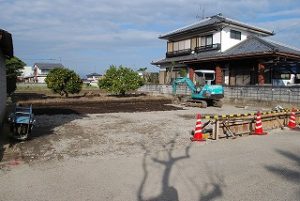 新築住宅の敷地造成