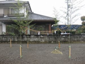 新築住宅の地鎮祭