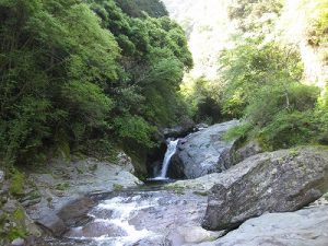 銚子の滝の山道入口