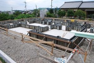 新築注文住宅の基礎工事