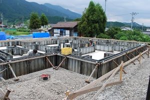 新築注文住宅の基礎工事