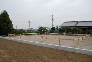 新築注文住宅の工事