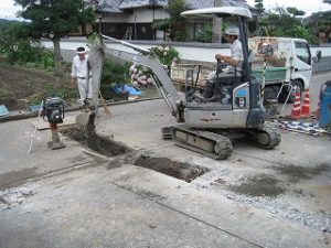 新築注文住宅の工事