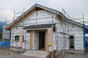 新築注文住宅の工事