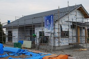 新築注文住宅の工事