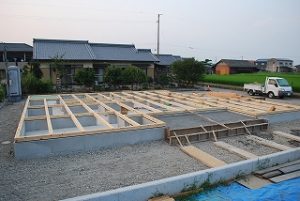 新築注文住宅の上棟