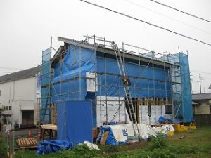 新築注文住宅の工事