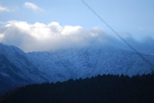 黒森山に積雪