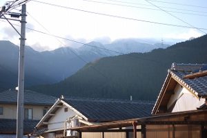 黒森山に積雪