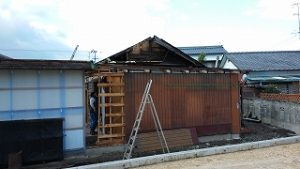 既存建屋の解体