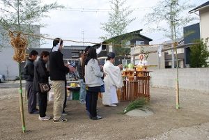 新築住宅の地鎮祭