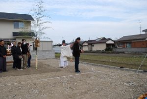 新築住宅の地鎮祭