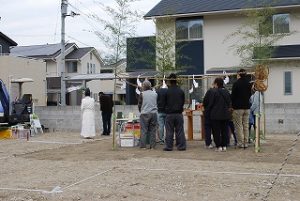 新築住宅の地鎮祭