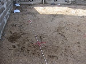 柱状改良工事準備