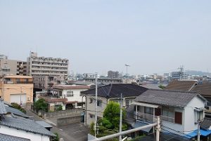 松山市の新築現場