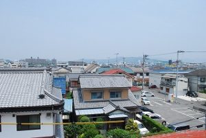 松山市の新築現場