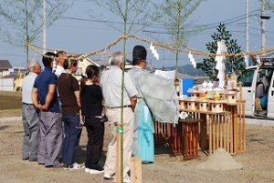 新築住宅の地鎮祭