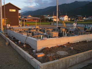 新築住宅の建前・上棟前の工事