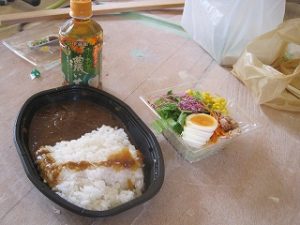 現場のお昼ご飯