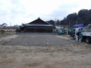 新築住宅の基礎地盤補強工事