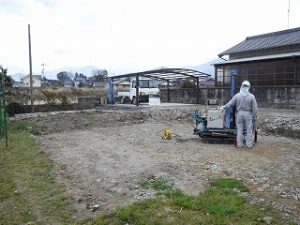 新築住宅の地盤強度の事前調査