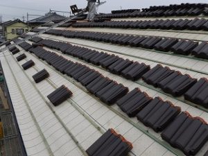 新築平屋建て屋根瓦葺き