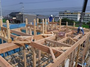 新築工事の建前