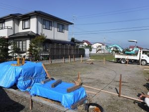 新築住宅の基礎工事