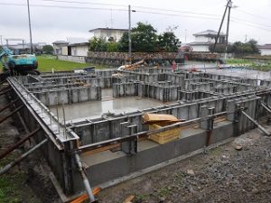 新築住宅の基礎工事