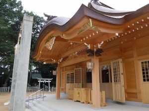 社殿新築の一宮神社