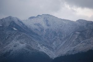 石鎚山の峰々