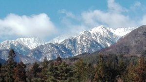 ガスって雪も降って  視界は いまひとつ  