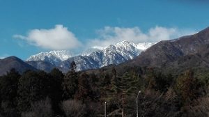 ガスって雪も降って  視界は いまひとつ  