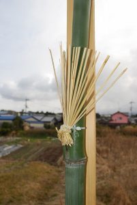 敷地の注連縄張り