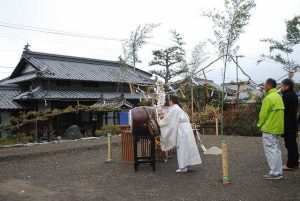 建国記念の日の地鎮祭