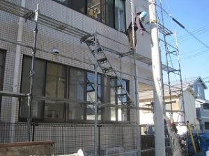 外壁タイルの防水シール工事 