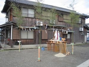 新築事務所工事の地鎮祭