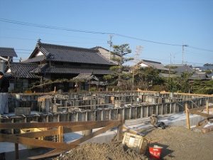 新築住宅の基礎工事