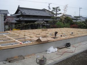 新築住宅の基礎工事