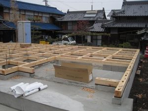 新築住宅の基礎工事