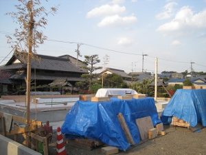 建前・上棟の準備作業