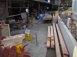 建前・上棟の準備作業