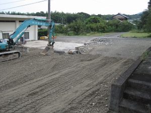 新築住宅の造成工事