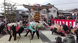 新開太鼓台お披露目